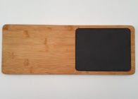 Non Slip Stone Placemats , Kitchen Cutting Board Slate Bamboo Natural