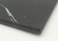 Black Small Marble Chopping Board Durable Rectangle Round Edge Backside