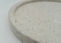 Terrazzo Stone Serving Tray , Kitchen Serving Trays Beige Smooth Surface