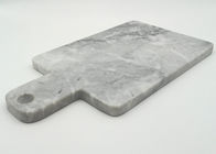 Paddle Shape Stone Placemats , Marble Cooking Board Grey Color Polished