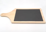 Wooden Stone Placemats , Slate Cheese Plate Set Natural Color Durable