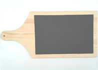 Wooden Stone Placemats , Slate Cheese Plate Set Natural Color Durable