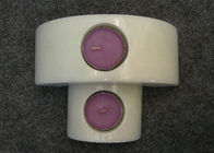 Set 2 Natural Stone Candle Holders Hand Made Material Solid Marble Material