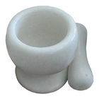 Kitchenware Marble Stone Mortar And Pestle Grinder White