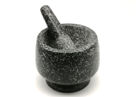 Natural Granite Stone Mortar And Pestle Set Polished Surface For Herbs Spices