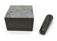 Wholesale Black Color Granite Stone Mortar And Pestle Set Square Custom Granite Stone Mortar With Pestle For Kitchen