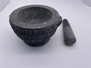Marble Granite Stone Mortar And Pestle Rough Smooth Inside Pitted Outside