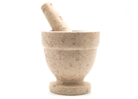Grinder Marble Stone Mortar And Pestle Kitchen Cooking Tool Spice Herb 4 Inch