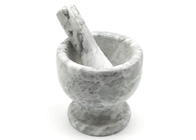 Manual Marble Stone Mortar And Pestle Garlic Masher For Kitchen Herb Spice