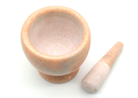 Polished Stone Mortar And Pestle Set Custom Hand Made Spices Grinder Natural Marble