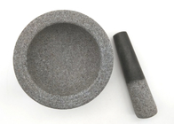 Unpolished Granite Grinder Bowl Heavy Duty Stone Mortar And Pestle Set For Guacamole Pesto Herb Crusher