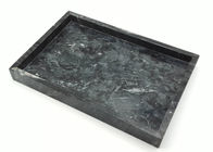 Anti Mositure Real Marble Look Tray Black Color For Restaurant / Bar