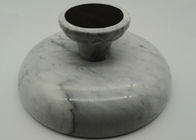 10 Inch Solid Stone Serving Bowl , Real Marble Fruit Bowl With Stand