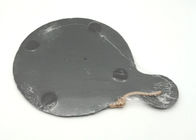 Professional Slate Cheese Board Paddle Shape Rough Rim With Handles
