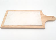 Easy Cleaning White Marble Placemats Convenient For Fruit / Vegetable