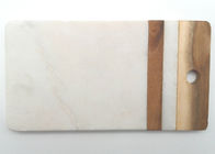 Customized Stone Placemats Rectangular Marble Acacia Wood Cutting Boards