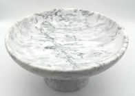 Grey Stone Serving Bowl , Table Decorative Stone Bowl Natural Solid Marble