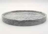 Premium Stone Serving Tray , Marble Circular Serving Tray Grey Color