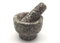 Culinary Stone Mortar And Pestle , Deep Granite Mortar And Pestle Diameter 9 cm