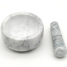 Marble Stone Mortar And Pestle Set For Herb Spice Crushing Grinding