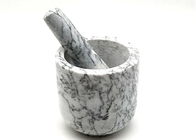 Marble Stone Mortar And Pestle Crush Spices Garlic Herb Spice Grinder