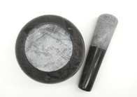 Black Marble Stone Mortar And Pestle Perfect Grinder for Herbs And Spices Kitchen Usage for Customized Size