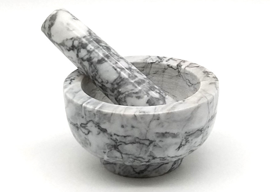Solid Marble Stone Mortar And Pestle Herb And Spice Tools For Sale