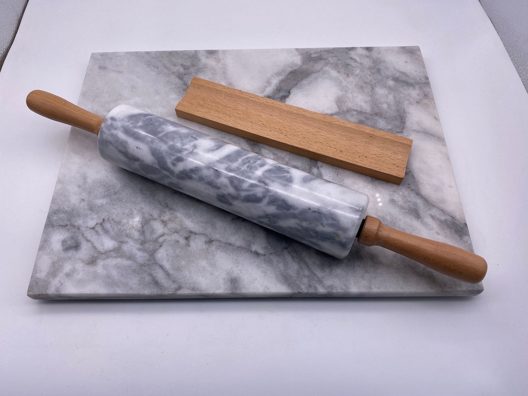 Cutomized Logo Granite Stone Rolling Pin Polished Smooth