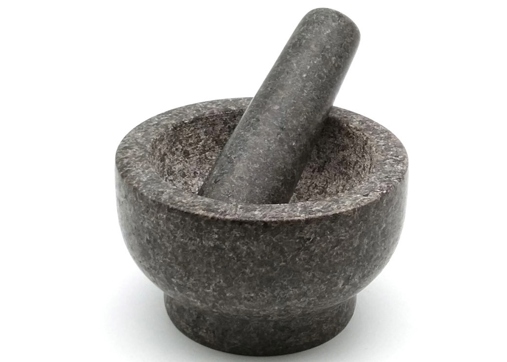Kitchen Tool Granite Stone Mortar And Pestle Handmade Crush Spices Garlic
